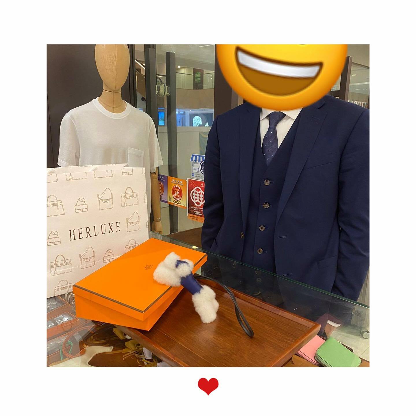 愛妻號先生來pick up 貨品🎉 係送俾太太的驚喜🎉 so sweet♥️ 你太太收到一定好開心😍 多謝你哋對HERLUXE嘅關注與支持💕