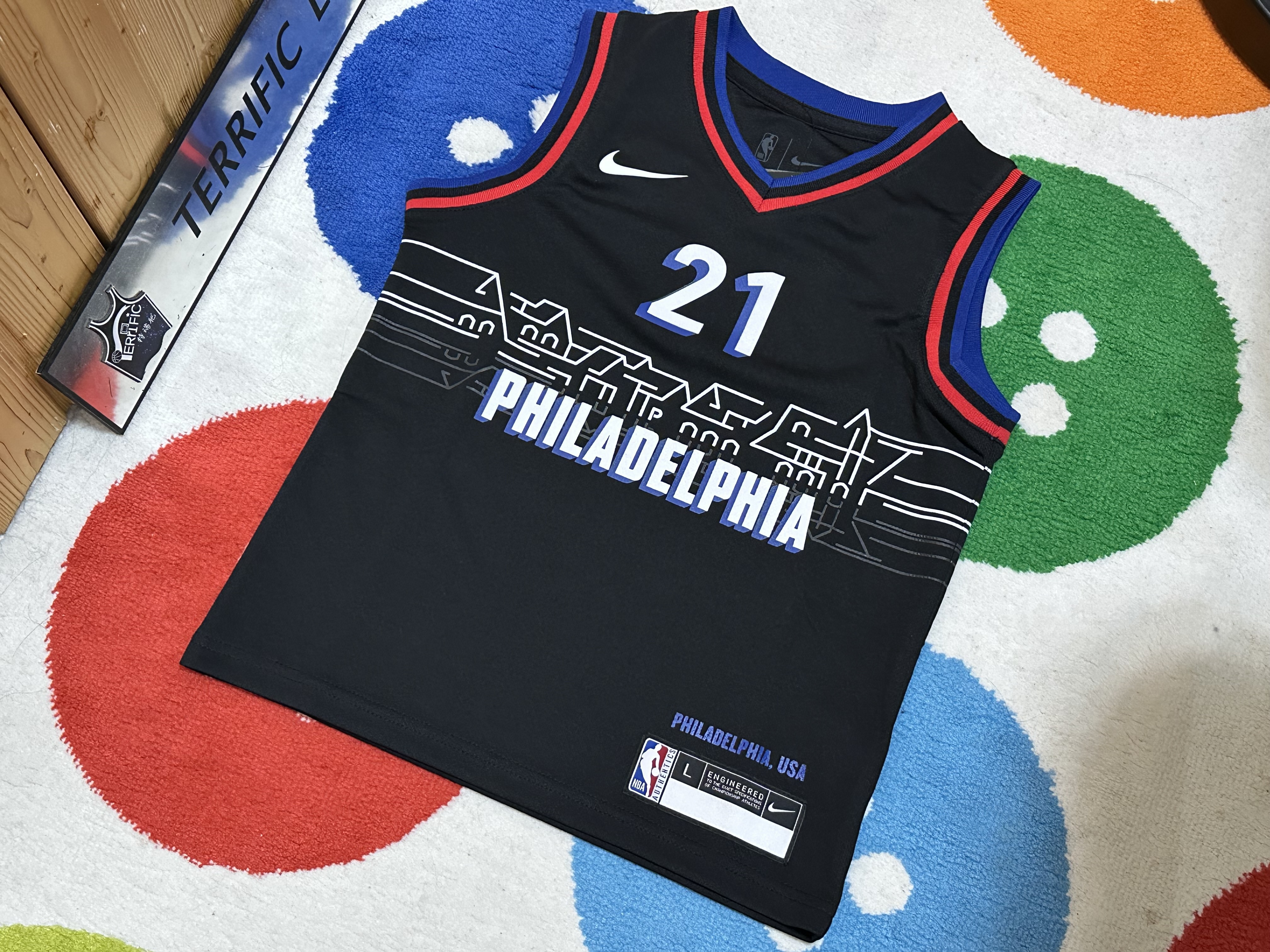 NBA球衣 Joel Embiid 費城七六人城市 童裝 Nike Replica 全新 小童 幼童 非青年版