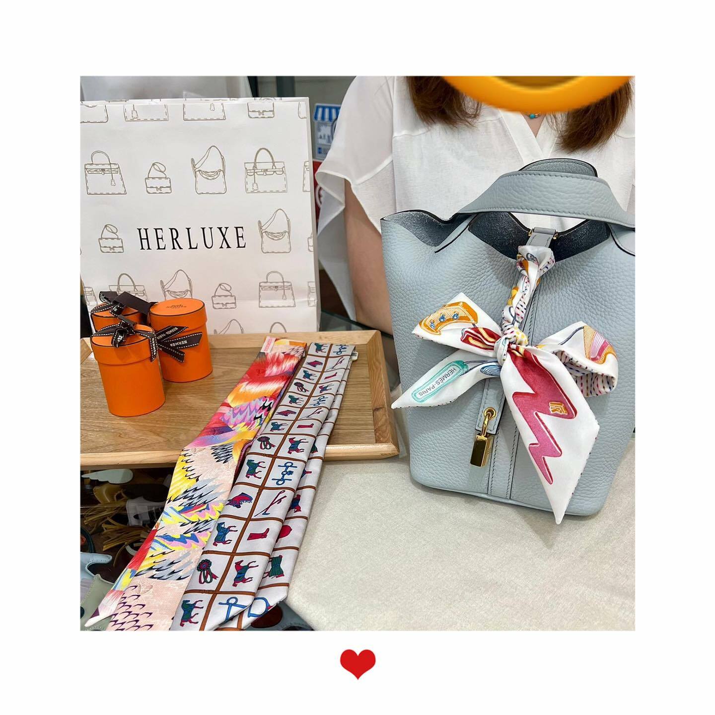 爽快靚靚同型男先生來shopping🎉 見到Constance mini 氣泡綠💚 馬上拍板埋單💸 還想訂大象金🐘🔑🥳 配襯的3條特別版Twilly🤗 超有品味🤩 HERLUXE以真心對真心🥰 先能遇到咁優質嘅客人🫶 多謝你哋嘅100%信任與支持❤️