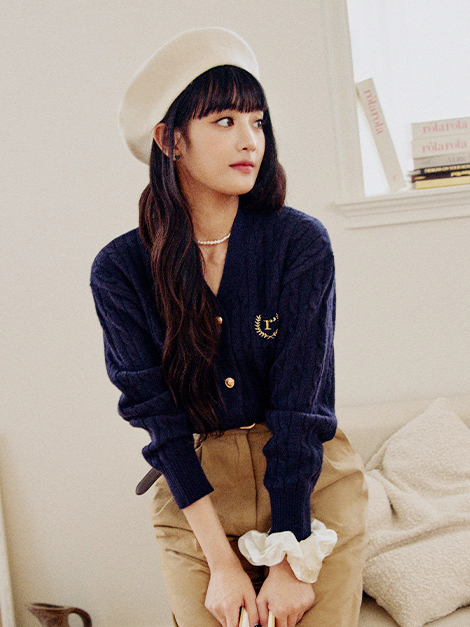 ★送料・関税込★ROLAROLA★CABLE BEACH CARDIGAN★ MUSINSA | ROLAROLA CABLE BEACH CARDIGAN LAVENDER