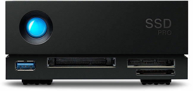 LaCie 1big Dock NVMe SSD Pro Thunderbolt 3 External SSD 2,800 MB/s Speed *SD/CFast 2.0/ CFexpress card slots*