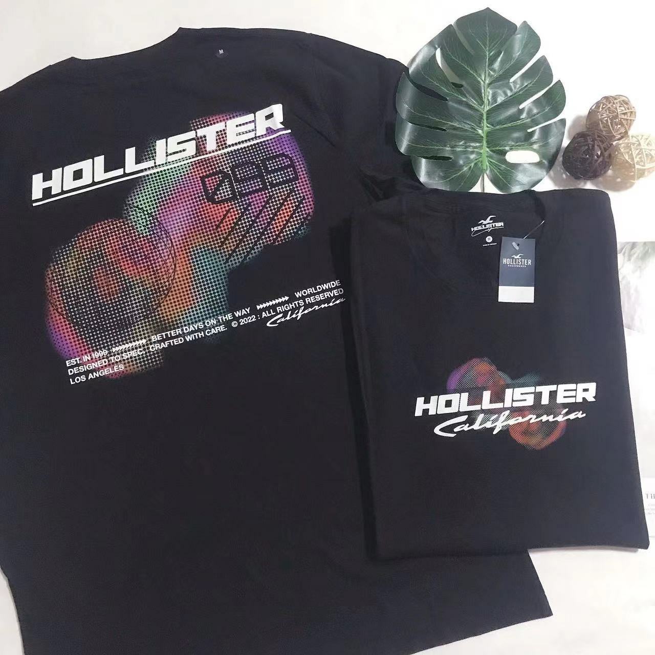 HOLLISTER OMBRÉ BACK PRINT TEE