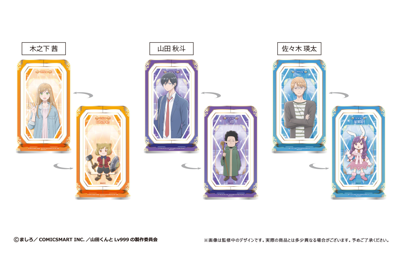 「ACG.GO」「預購」和山田談場Lv999的戀愛 旋轉亞克力立牌