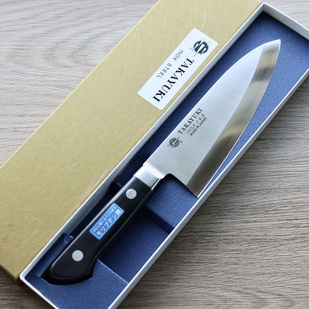 堺孝行 INOX 出刃 165mm 鉬釩鋼