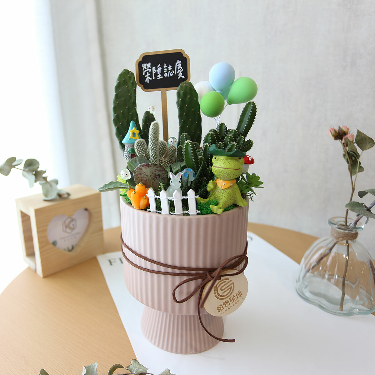 PD93｜可愛公仔仙人掌組盆