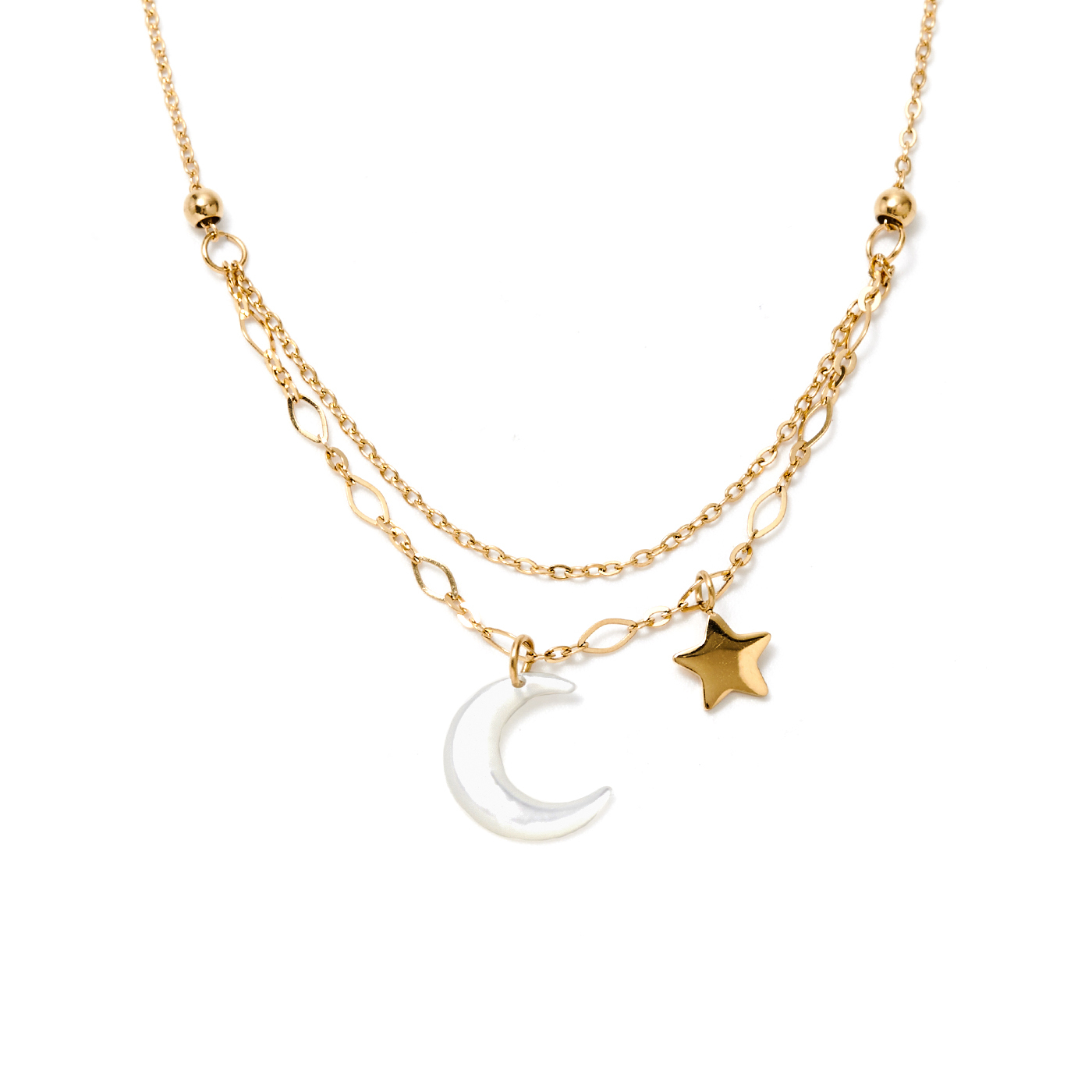 平價飾品,鋼飾,月亮,星,項鍊