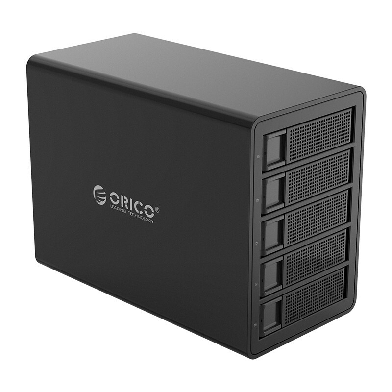ORICO Aluminum 5 bay USB 3.1 GEN 2 Daisy-Chain Hard Drive Enclosure (Support 16TB HDD) [3559C3]