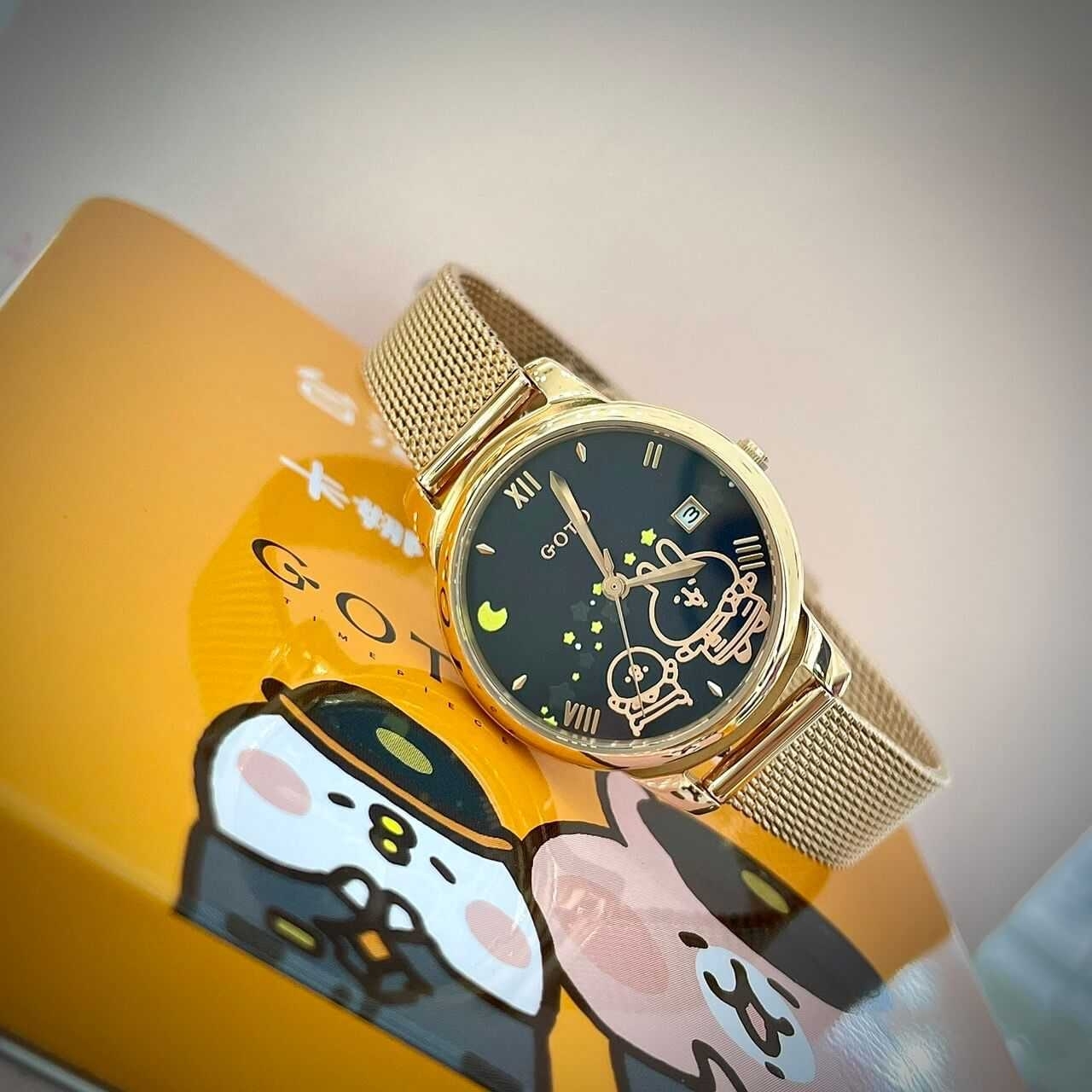 【GOTO】台灣高鐵X卡娜赫拉限量款 GM3117L-44-L41 28mm 現代鐘錶