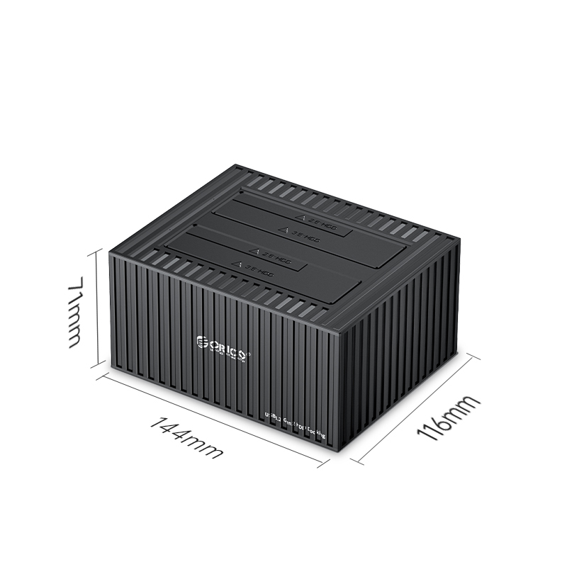 ORICO Type-C Gen 2 10Gbps Dual-bay HDD Dock with Offline Clone Function Container Style [9628C3-C]