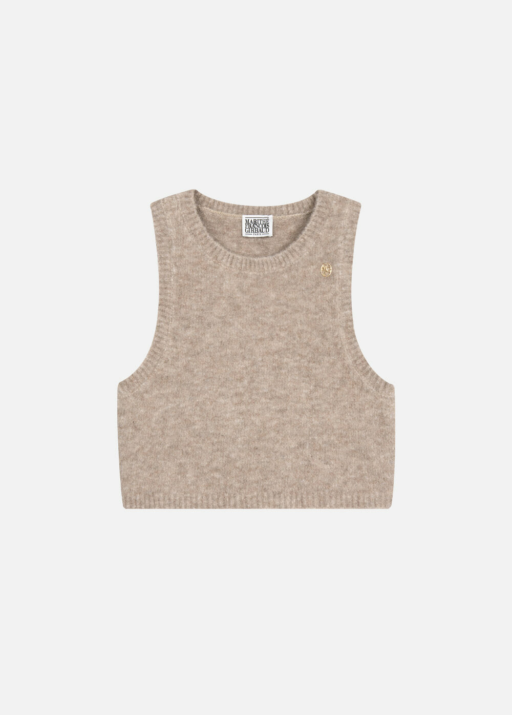 ジャケット MARITHE FRANCOIS GIRBAUD W CIRCLE LOGO LAYERED KNIT VEST be PRE-ORDER) MARITHE FRANCOIS GIRBAUD W CIRCLE LOGO CROP
