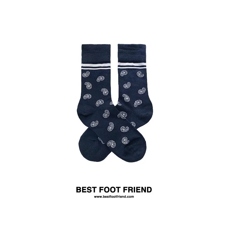 BFF 點點變形蟲長襪_藍色_BF200023