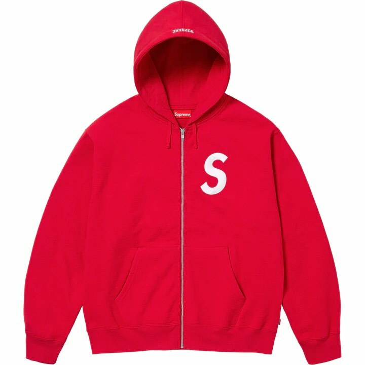 Supreme S Logo Zip Up Hooded Sweatshirt (6Colors)