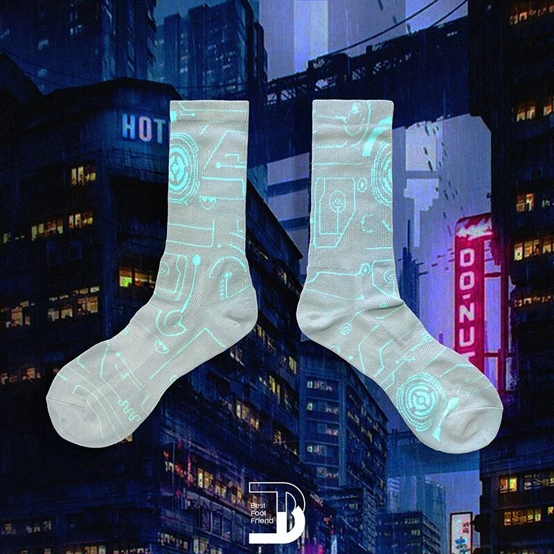 BFF 電路板襪 _淺灰色_BF200022