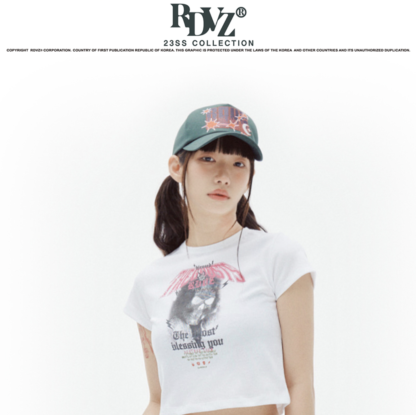 RDVZ (SALE) 城市徽章 刺繡老帽 帽子 -綠