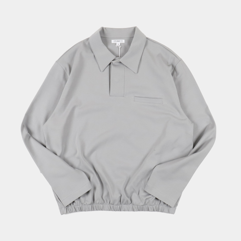 Lady White Co. L/S Richmond Polo Foggy Blue