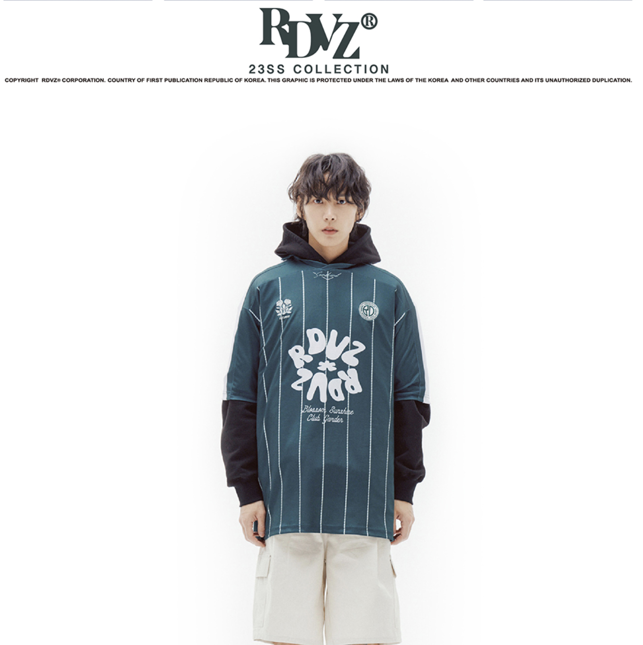 RDVZ  (SALE) F.G  街頭棒球開襟衫 短袖 外罩