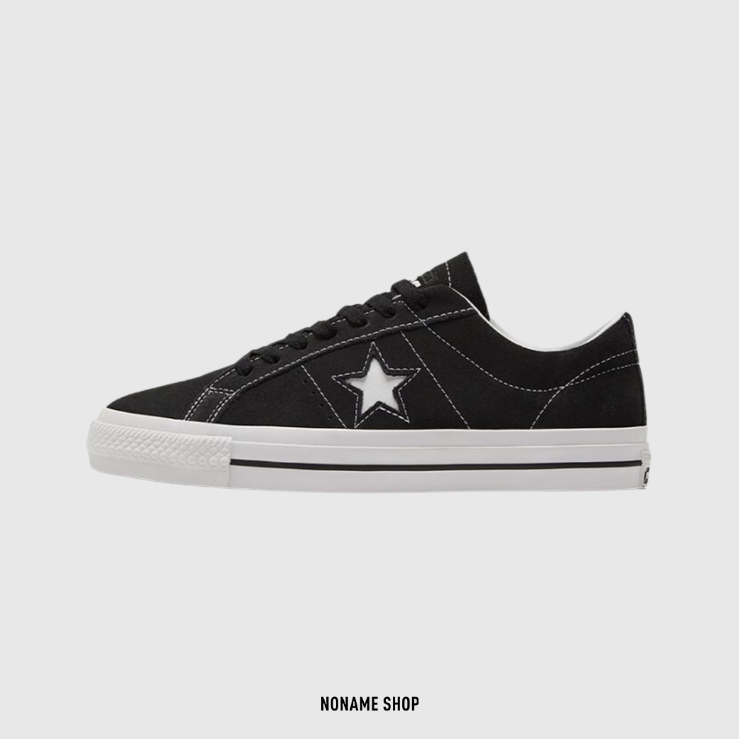 CONVERSE ONE STAR PRO 麂皮復古黑(男/女款)