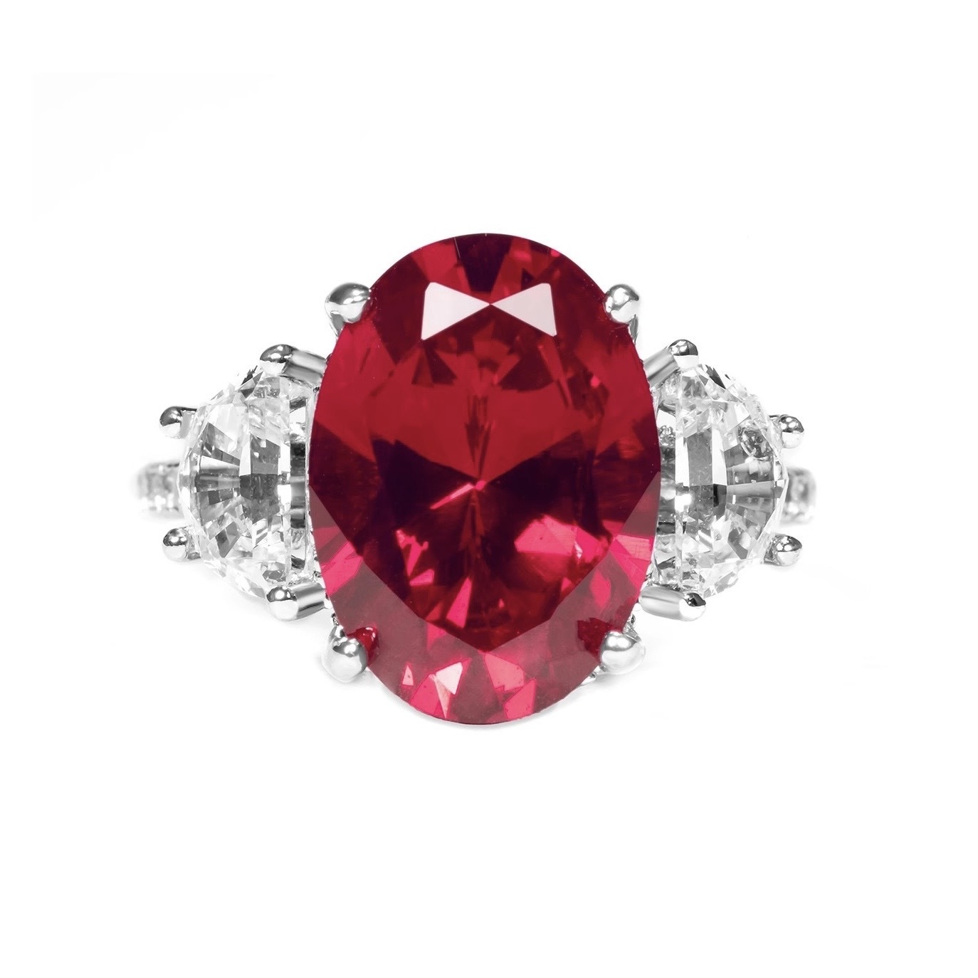 經典日常小红戒指 925銀戒指