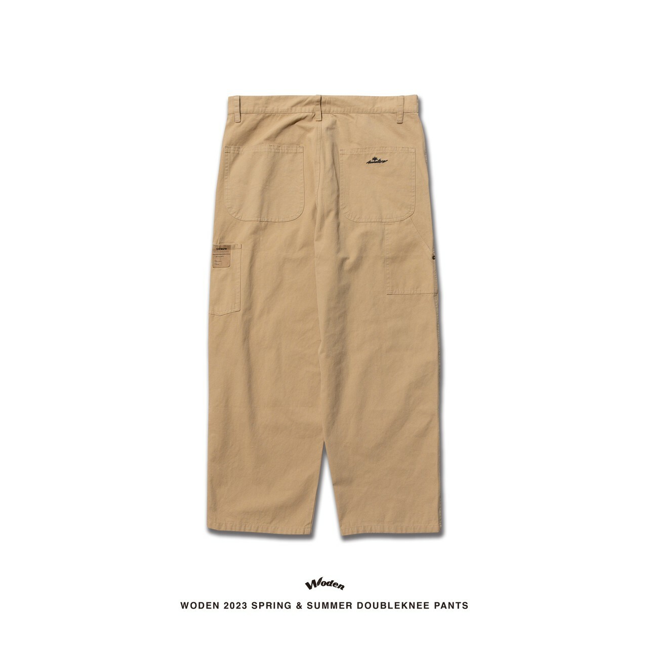 WODEN 2023 Spring & Summer 081 Double knee Pants 卡其款