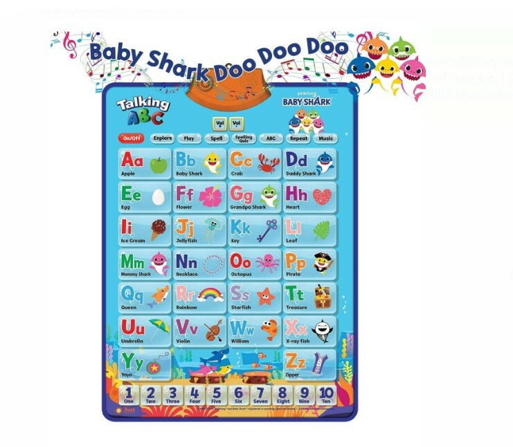 Baby Shark英文發聲掛牆海報