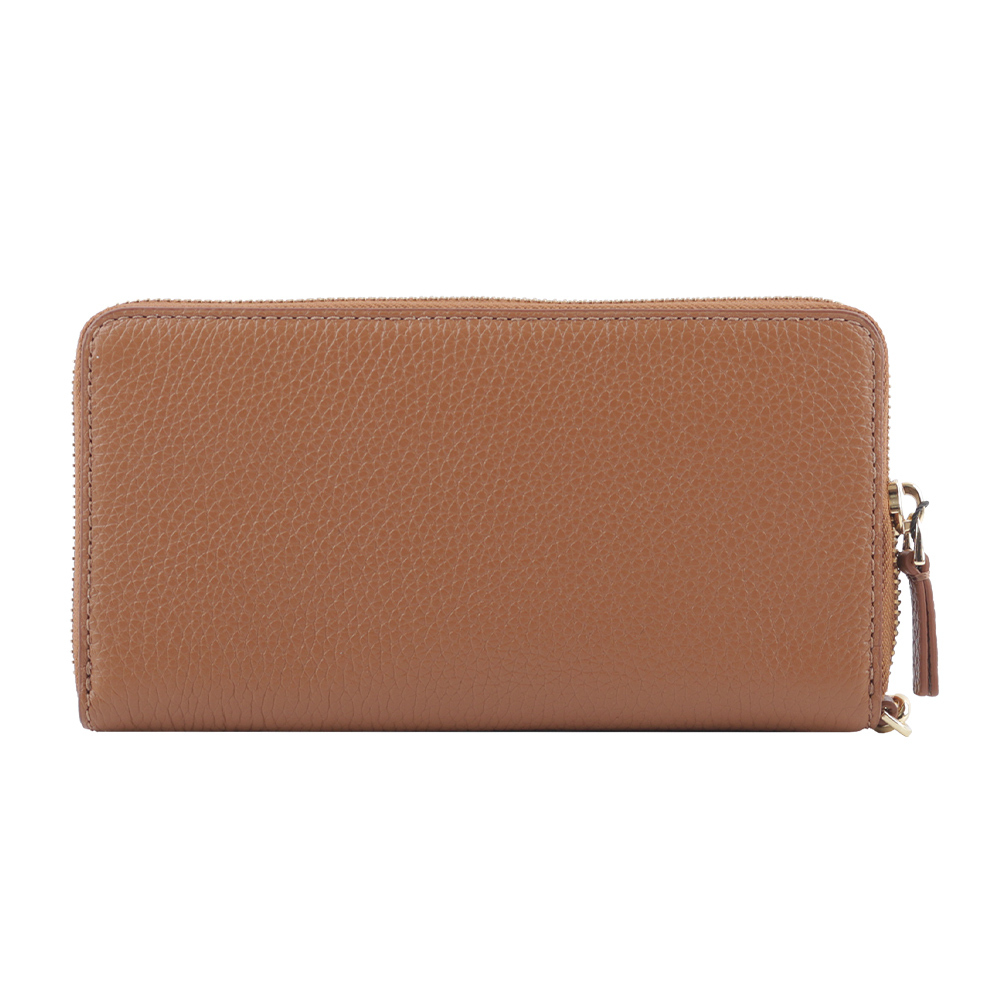 【MARC JACOBS】粒面皮革附提把長夾(堅果棕) S131L01RE22 212