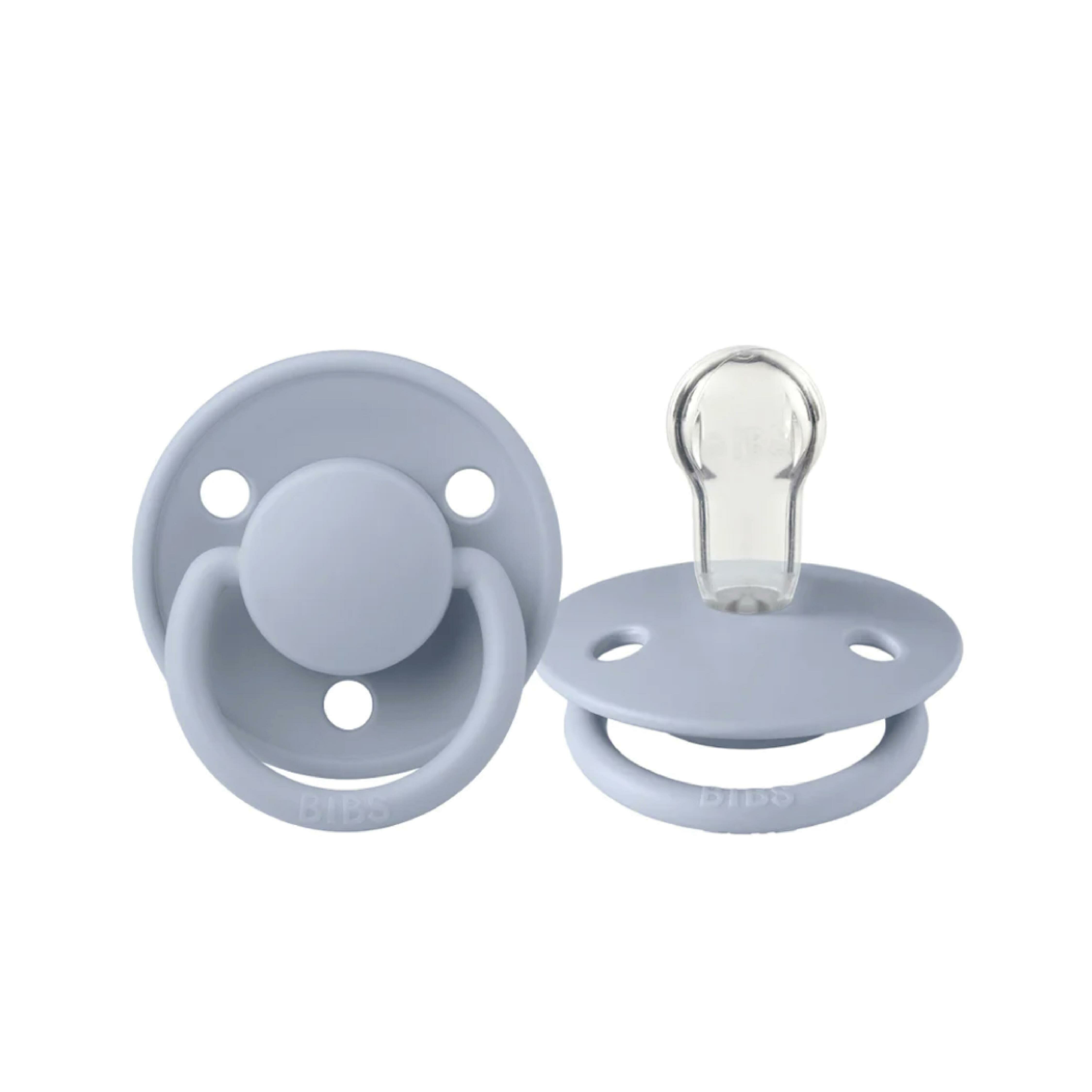 丹麥BIBS DE LUX 矽膠奶嘴-霧藍