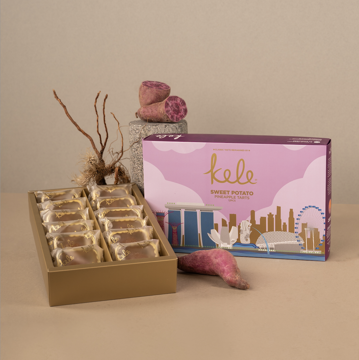 Kele Sweet Potato Pineapple Tarts [12pcs Pack]