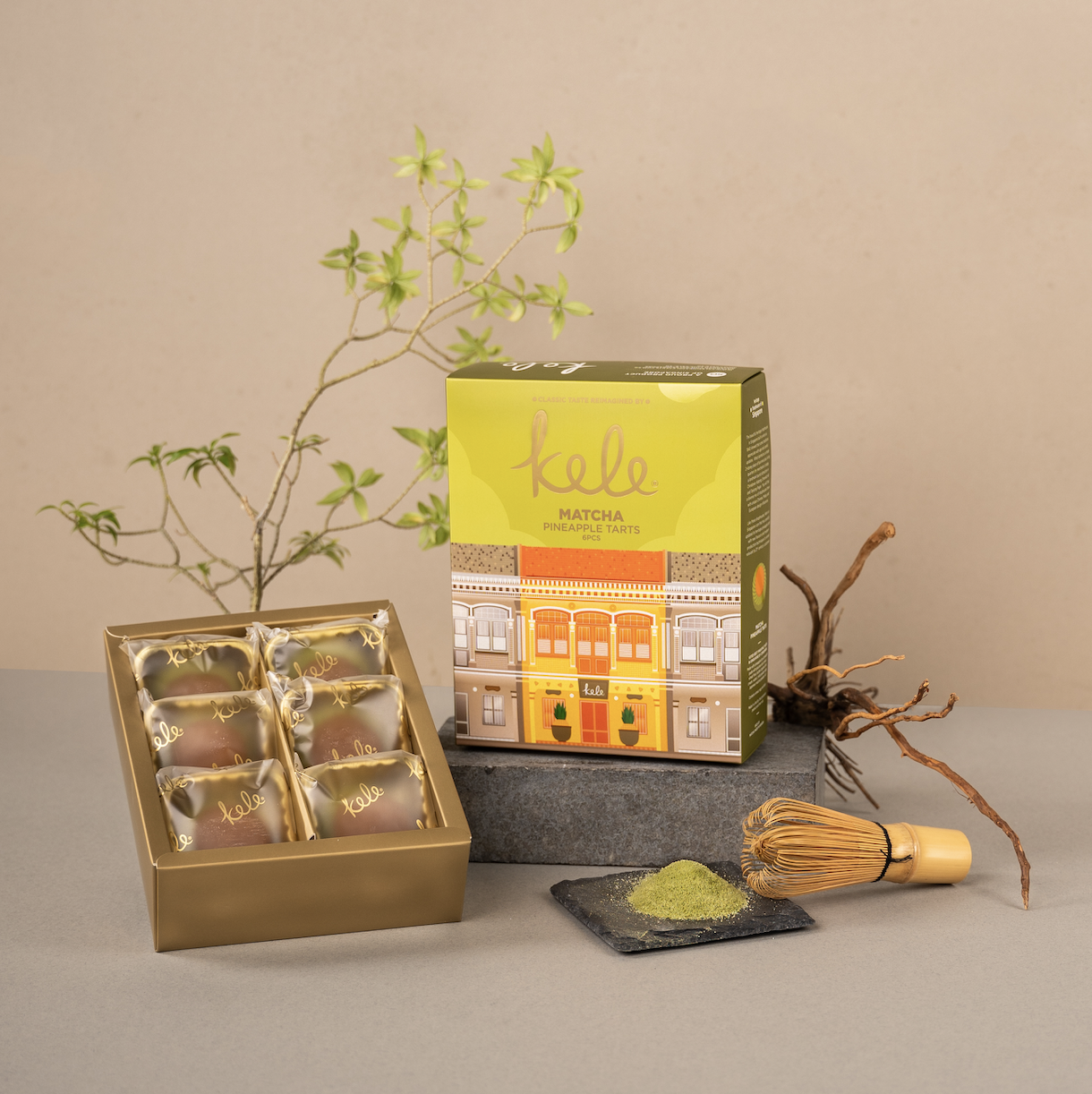 Kele Matcha Pineapple Tarts [6pcs Pack]