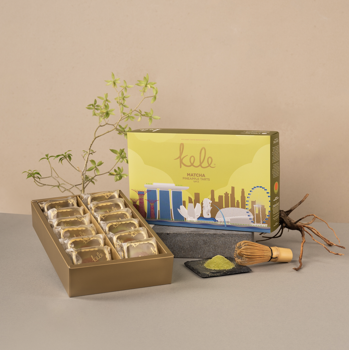 Kele Matcha Pineapple Tarts [12pcs Pack]