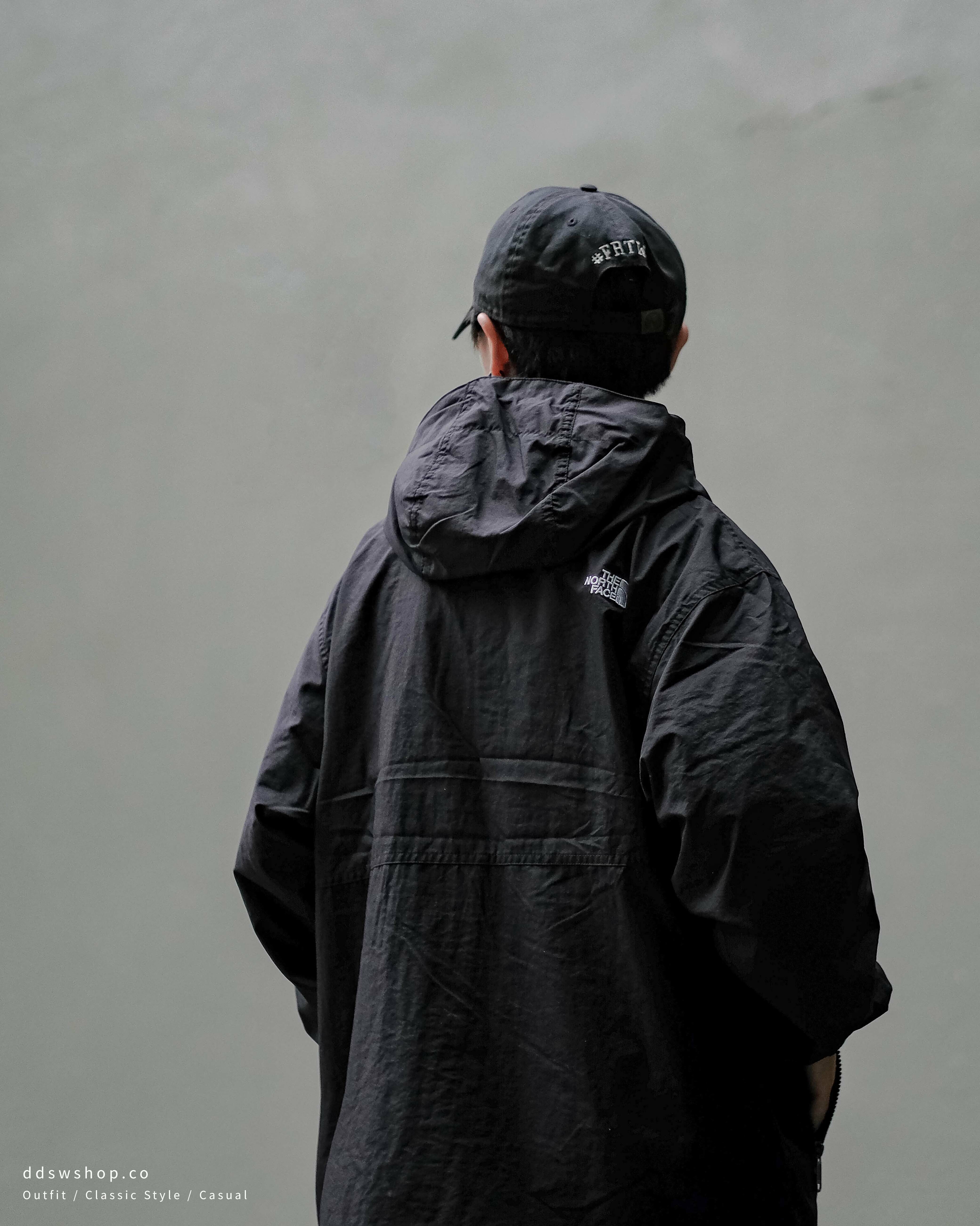 The North Face 外套 輕薄防潑水外套 附收納袋 黑色 橄欖綠 藍綠色