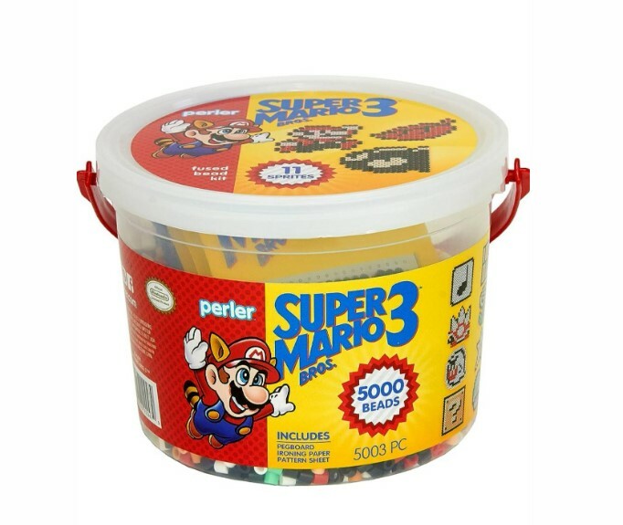 Super Mario 拼豆工藝珠桶套裝