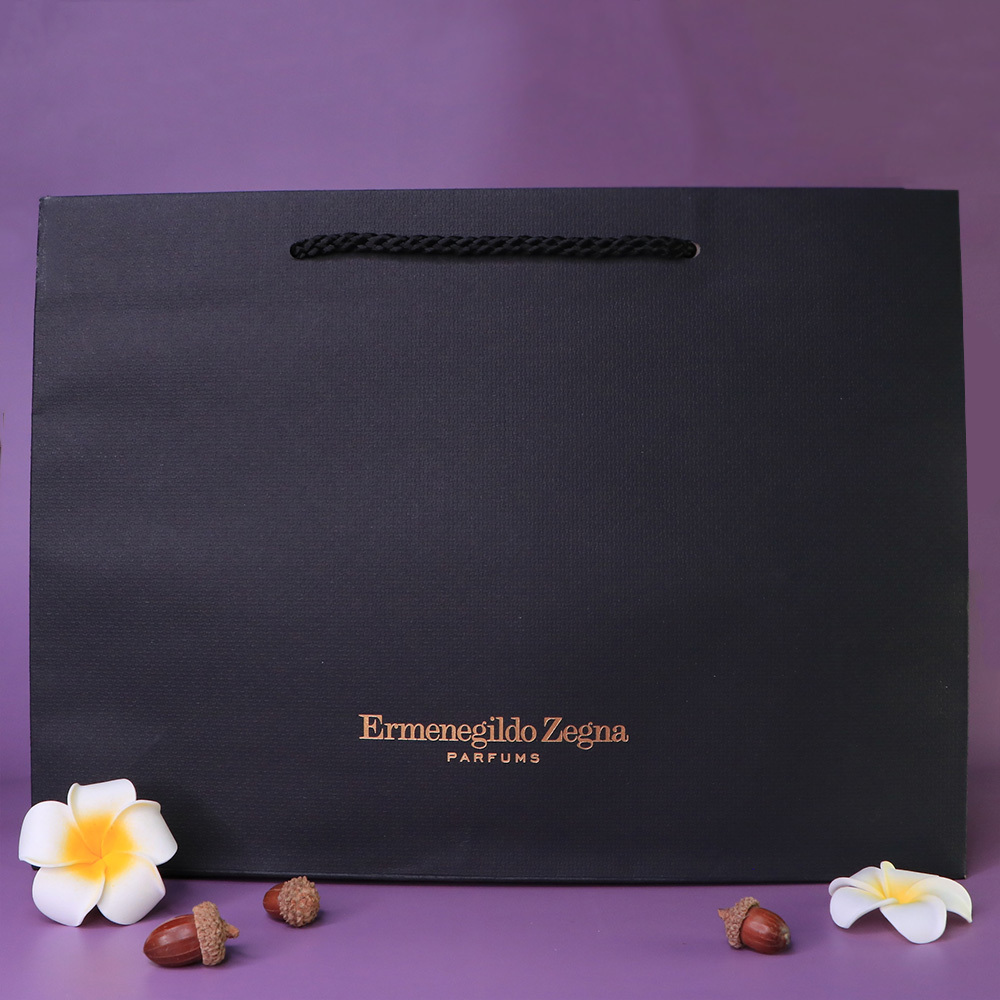 Ermenegildo Zegna 傑尼亞 精美黑色紙袋 - BA0017