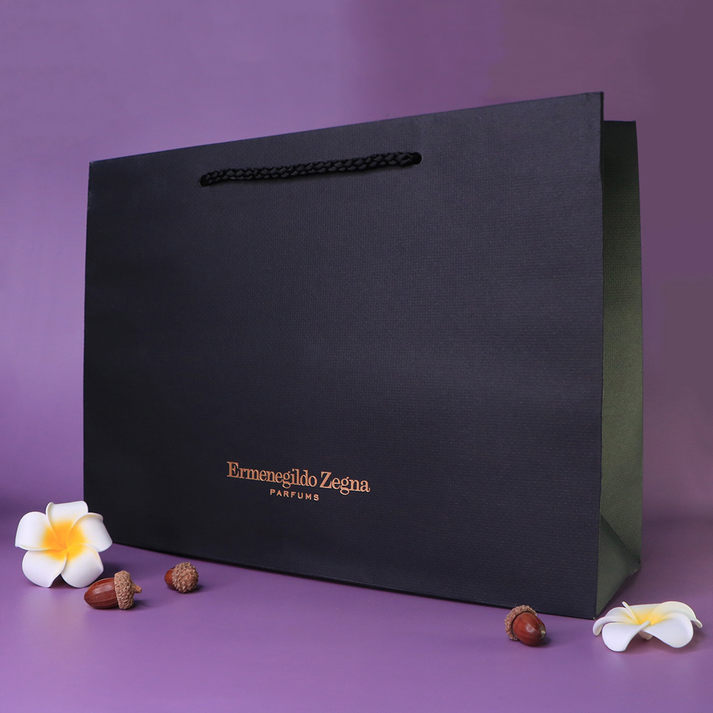 Ermenegildo Zegna 傑尼亞 精美黑色紙袋 - BA0017