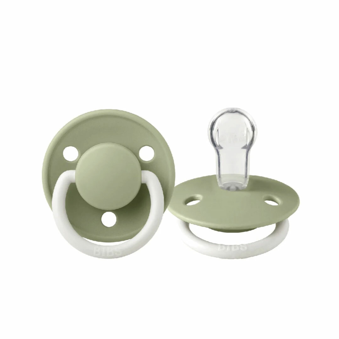 丹麥BIBS DE LUX 矽膠奶嘴-夜光灰綠