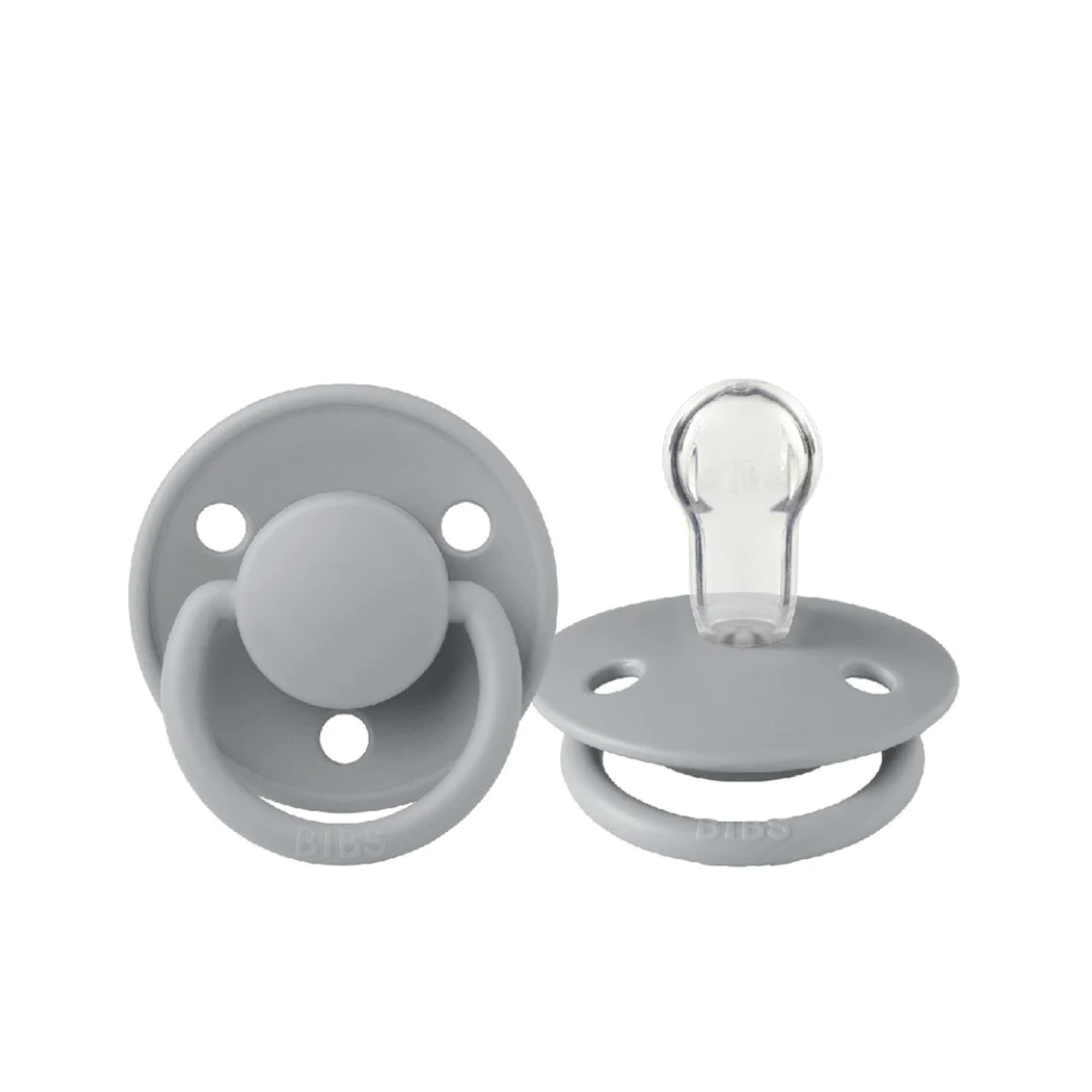 丹麥BIBS DE LUX 矽膠奶嘴-雲灰