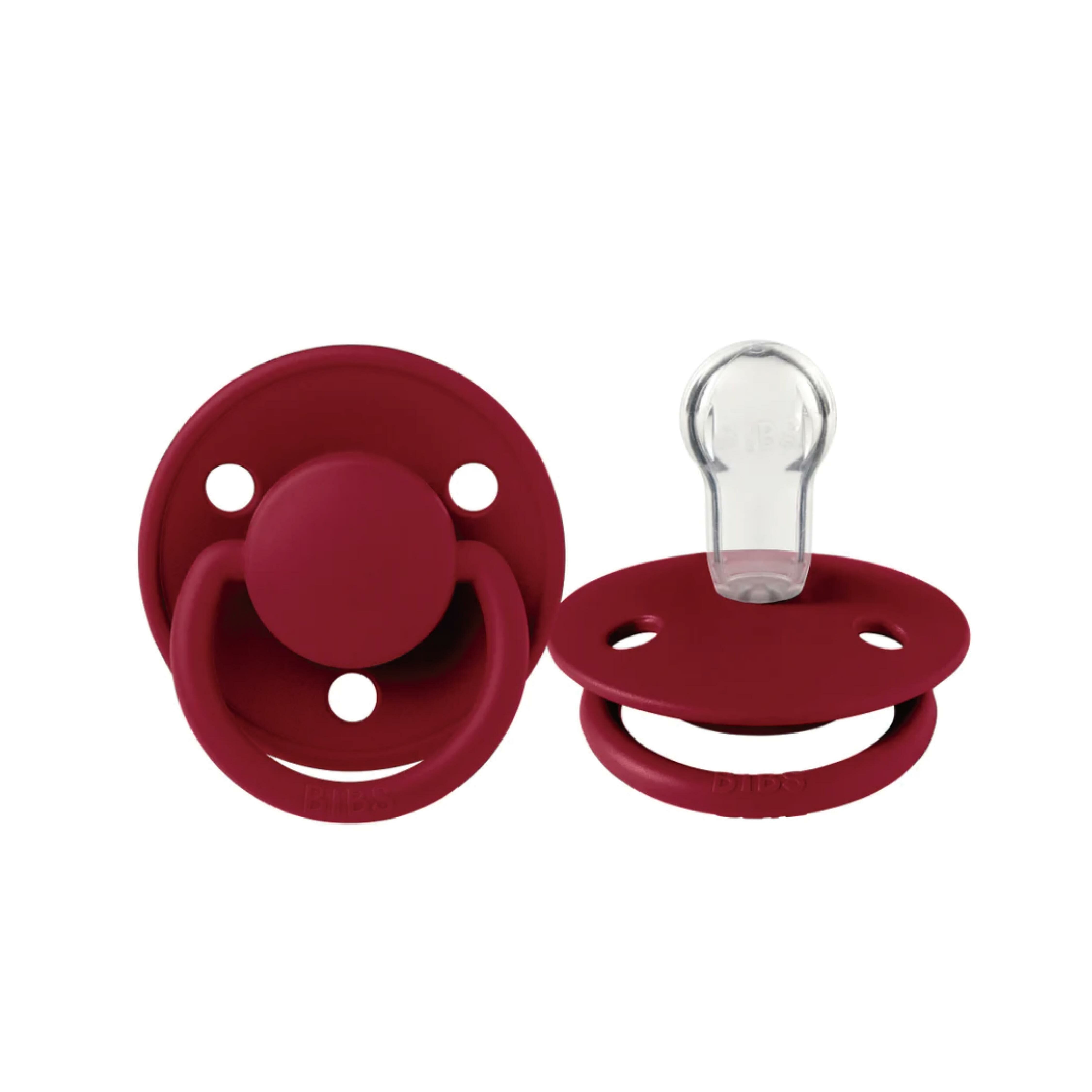 丹麥BIBS DE LUX 矽膠奶嘴-寶紅