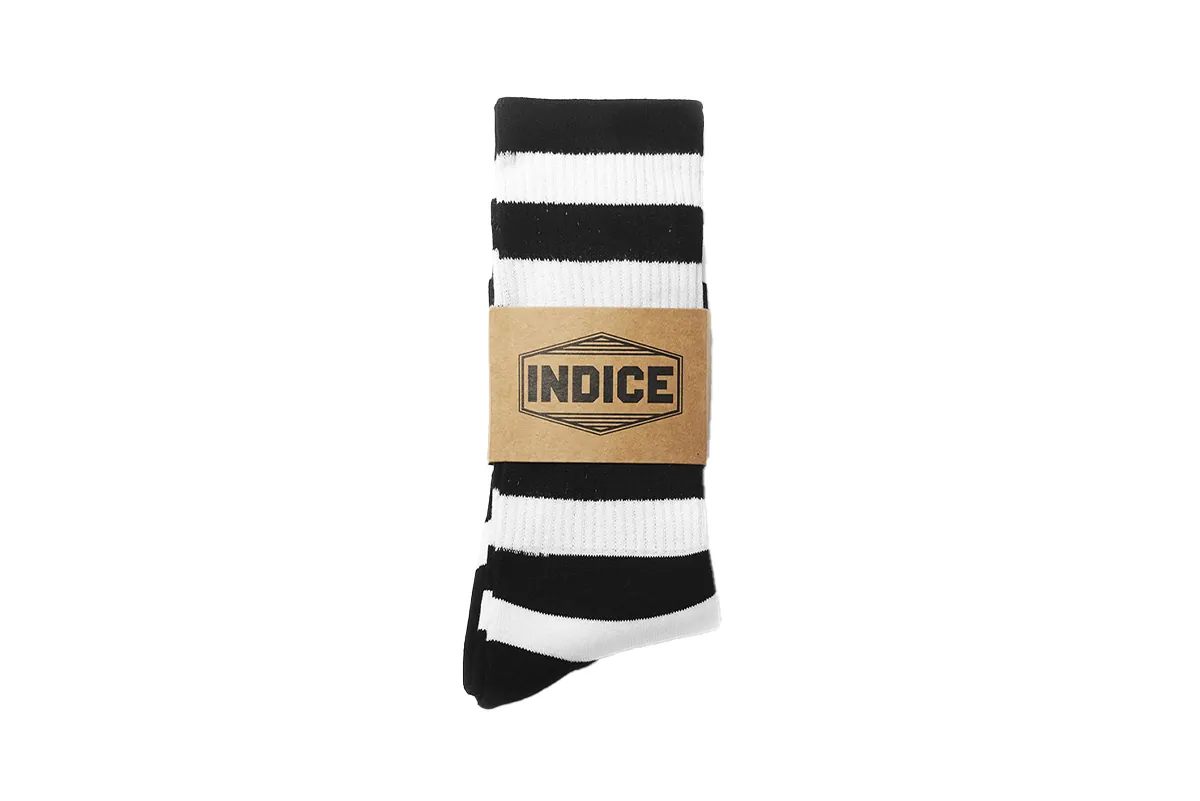 INDICE Terrycushion Checked Socks 2.0 ( WHITE ) AS04 [台灣現貨]