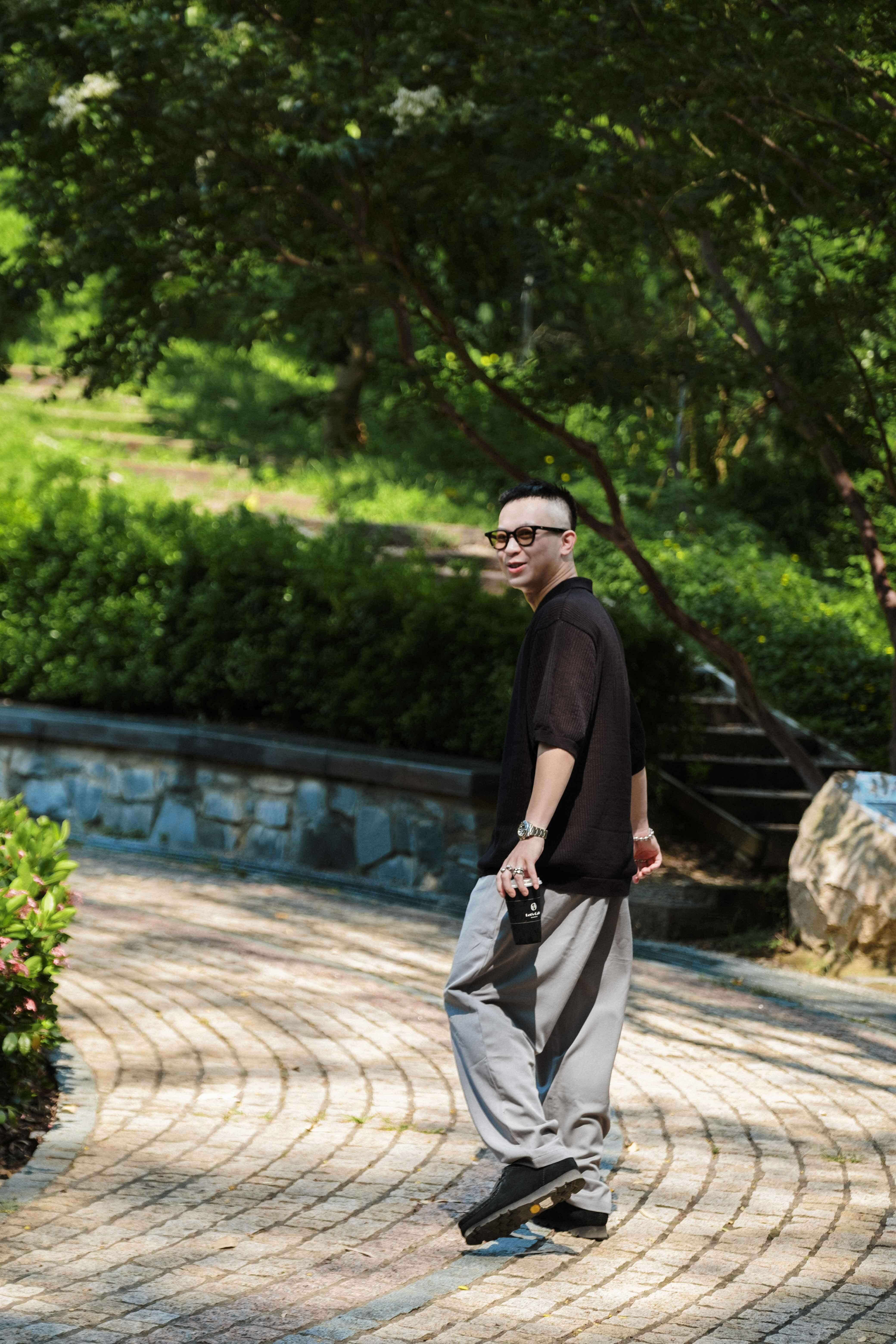 SIMON MADE BW-2319 定番 日常知性 重磅 錐形 長褲