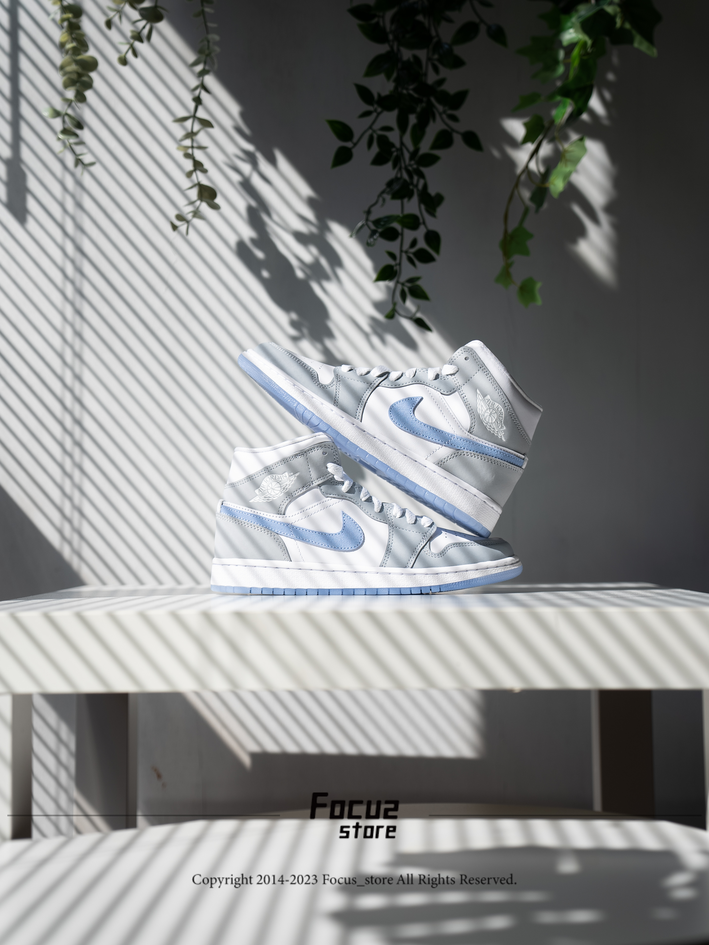 【Focus Store】現貨秒發 Nike Air Jordan 1 Mid "Wolf Grey" 小Dior BQ6472-105