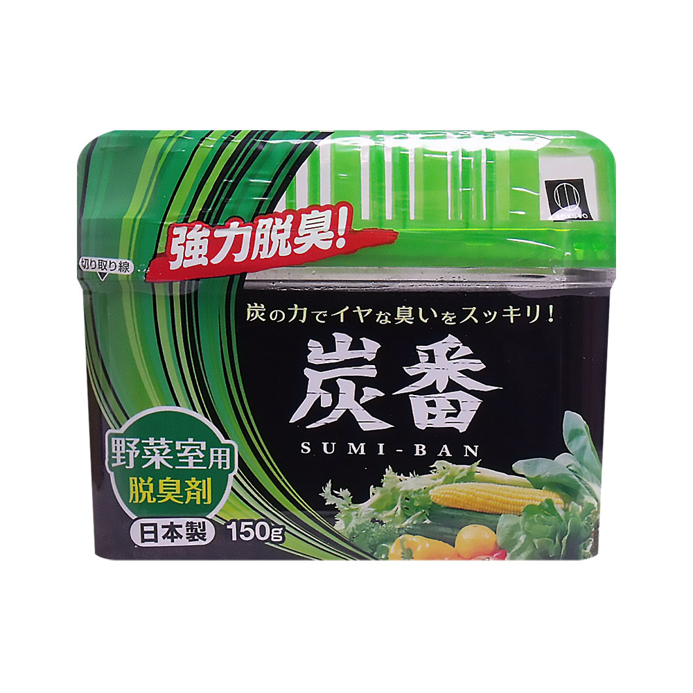 日本小久保炭番冰箱脫臭劑-蔬果室用150g