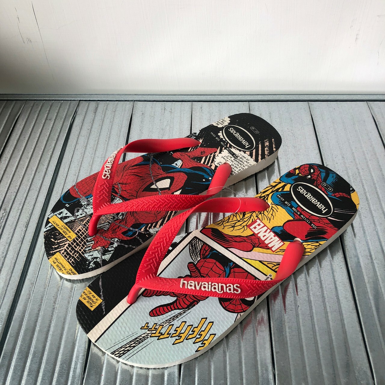 Havaianas哈瓦仕 Top Marvel Classics拖鞋 漫威英雄 蜘蛛人4147012-8813