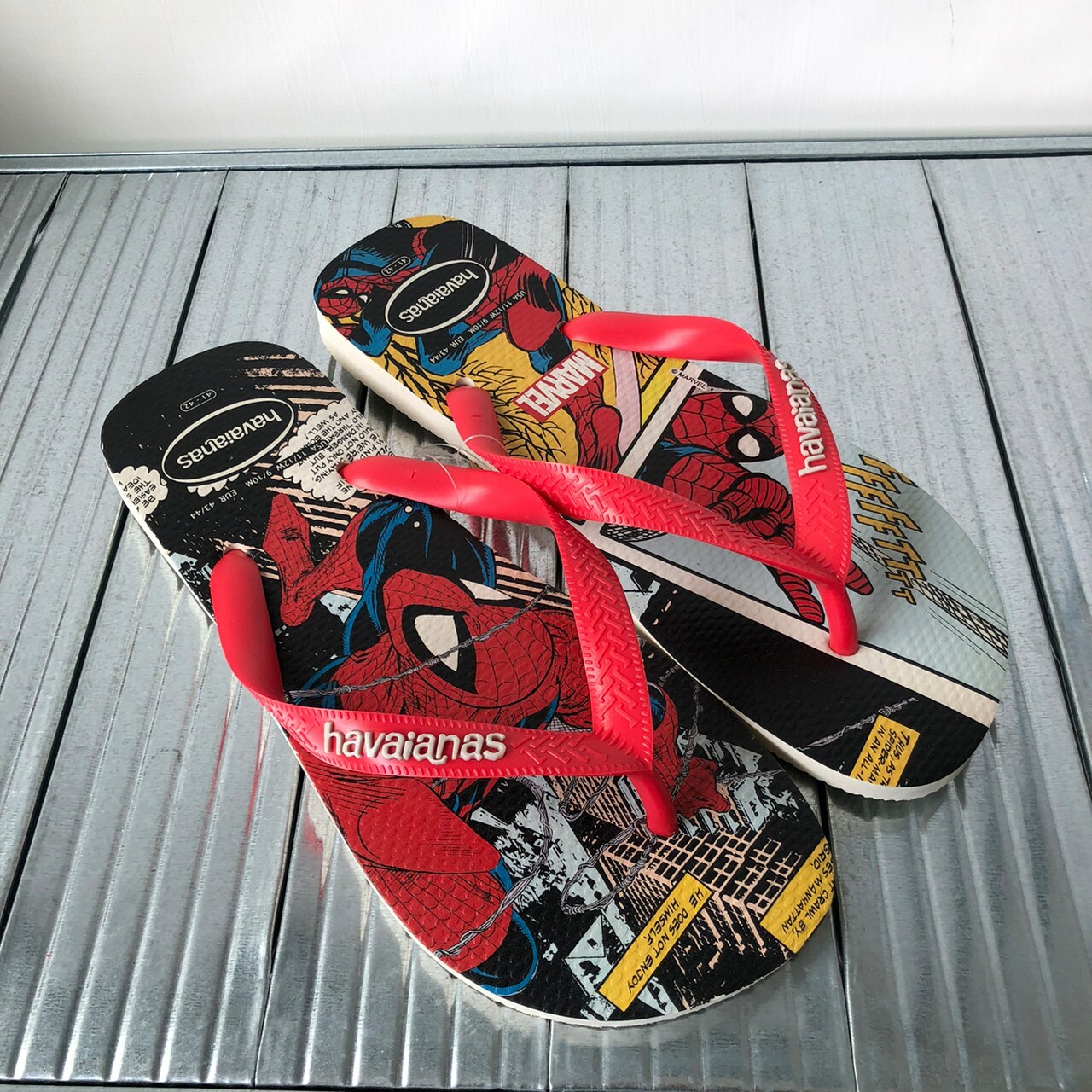 Havaianas哈瓦仕 Top Marvel Classics拖鞋 漫威英雄 蜘蛛人4147012-8813