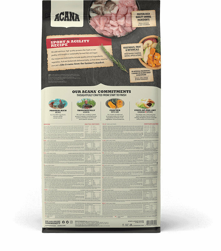 ACANA 愛肯拿｜能量犬無穀配方狗飼料