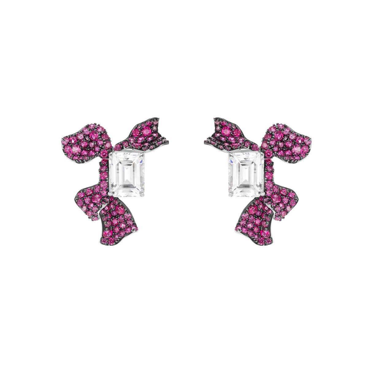 方糖紅玫瑰耳環 925銀耳環