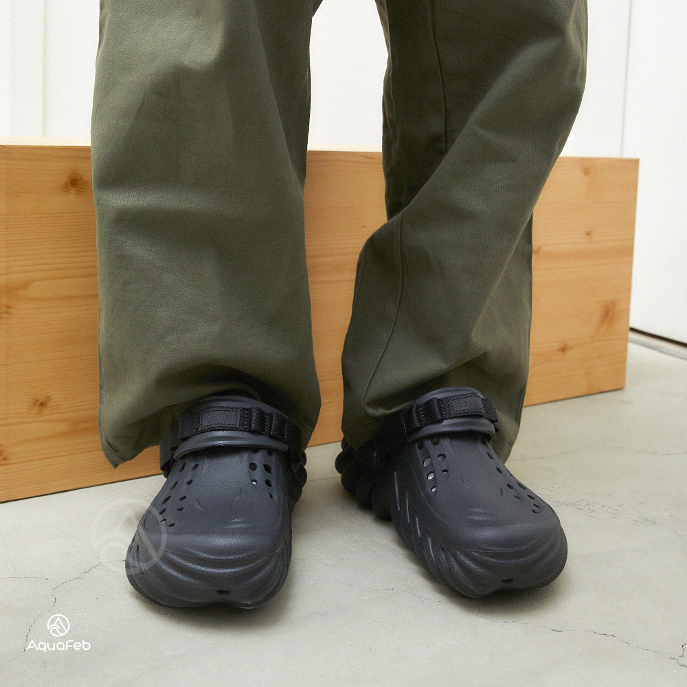 Crocs Echo Clog 男女 黑 輕量 防水 波波克駱格 洞洞鞋 卡駱馳 布希鞋 涼拖鞋 207937001