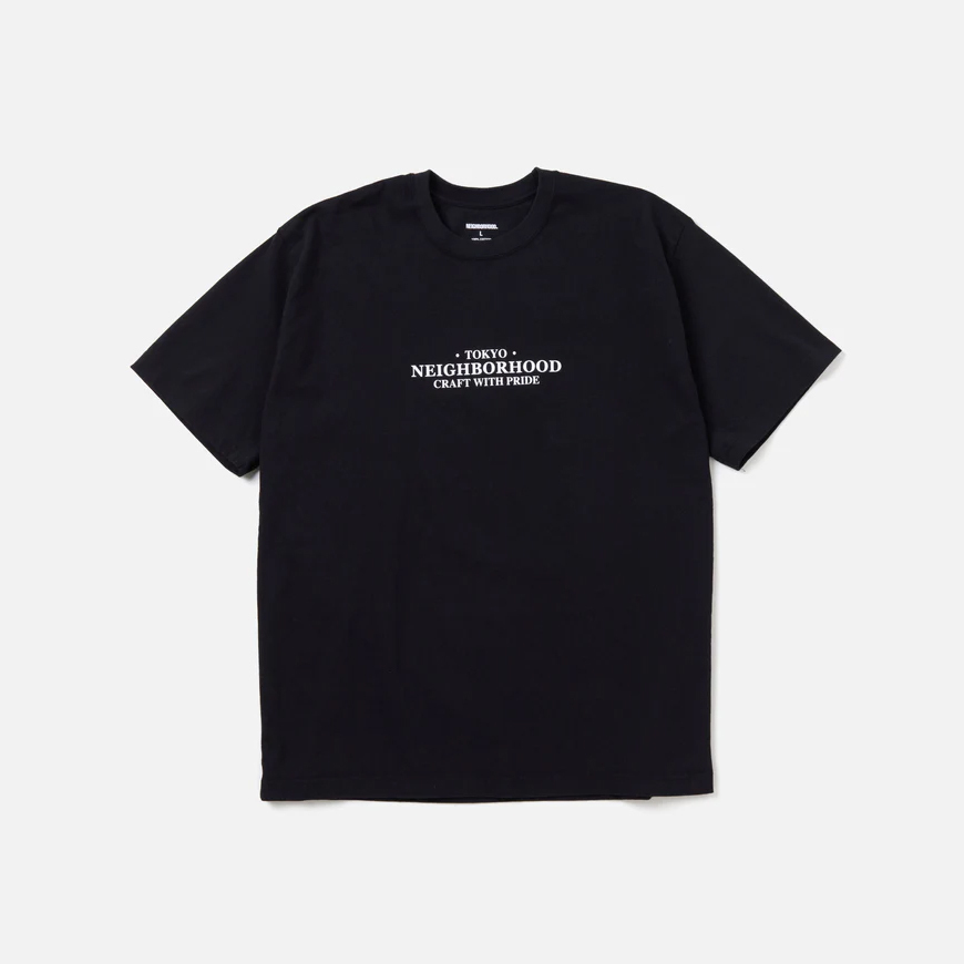 NEIGHBORHOOD NH. TEE SS-7 NBHD TOKYO 膠印文字T 黑/灰-232PCNH-ST07