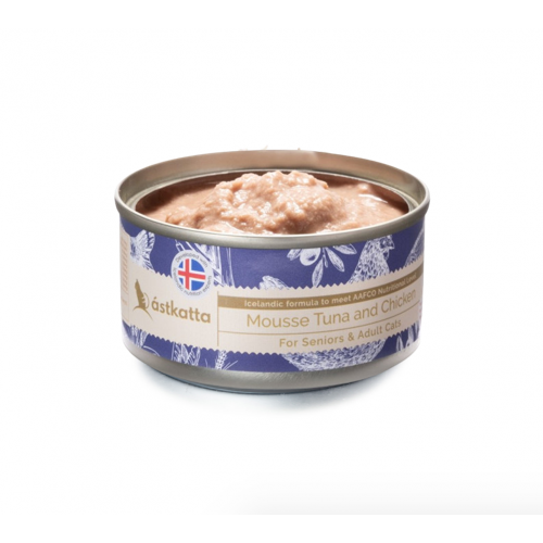 Astkatta – Mousse 吞拿魚+雞肉 老貓 Chicken+Tuna Senior 80g