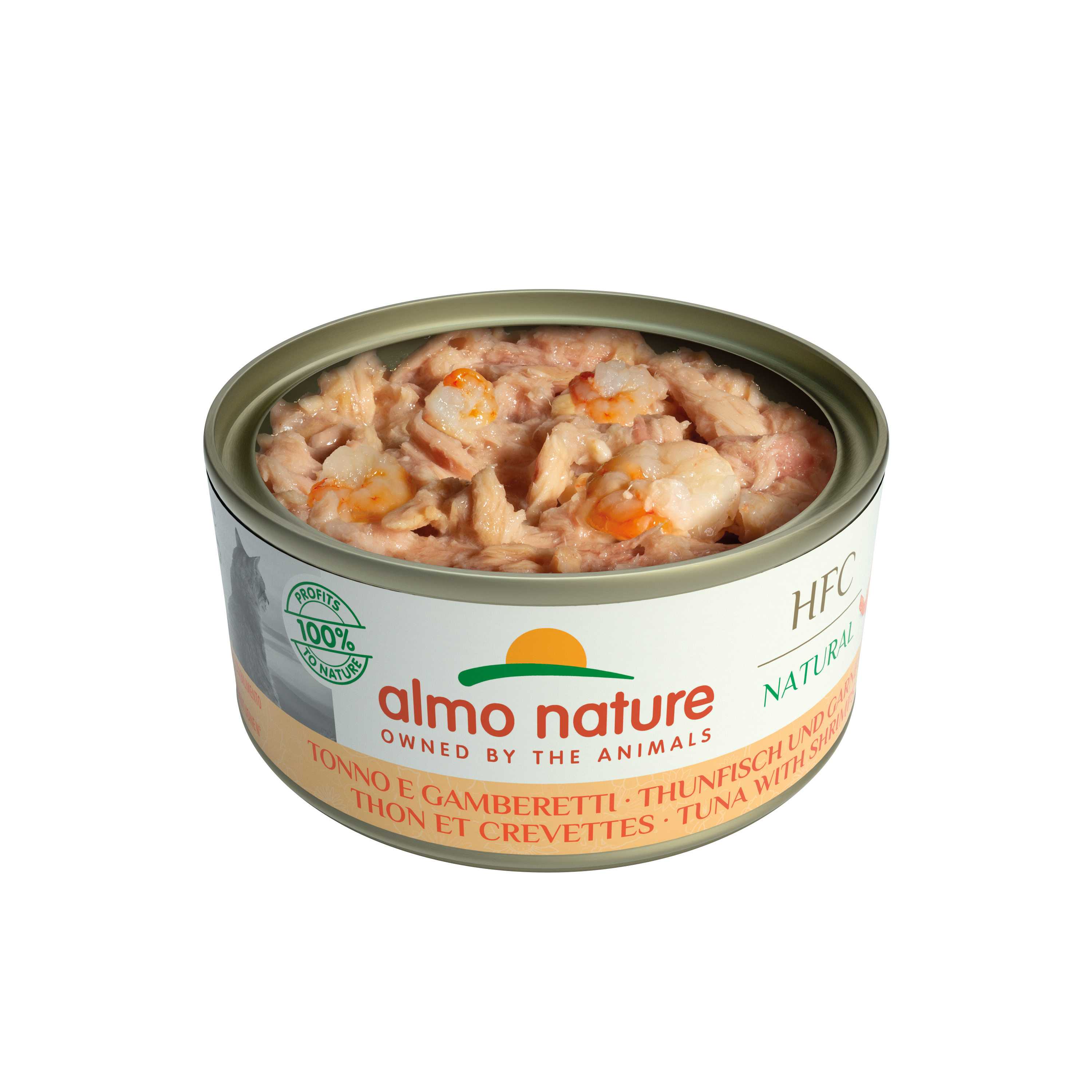 Almo Nature - HFC Natural 吞拿魚+鮮蝦 Tuna with Shrimps 150g