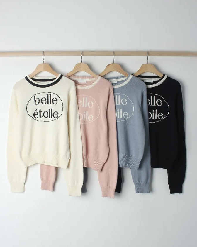 韓國製🇰🇷ET02 Belle Round Neck Knit