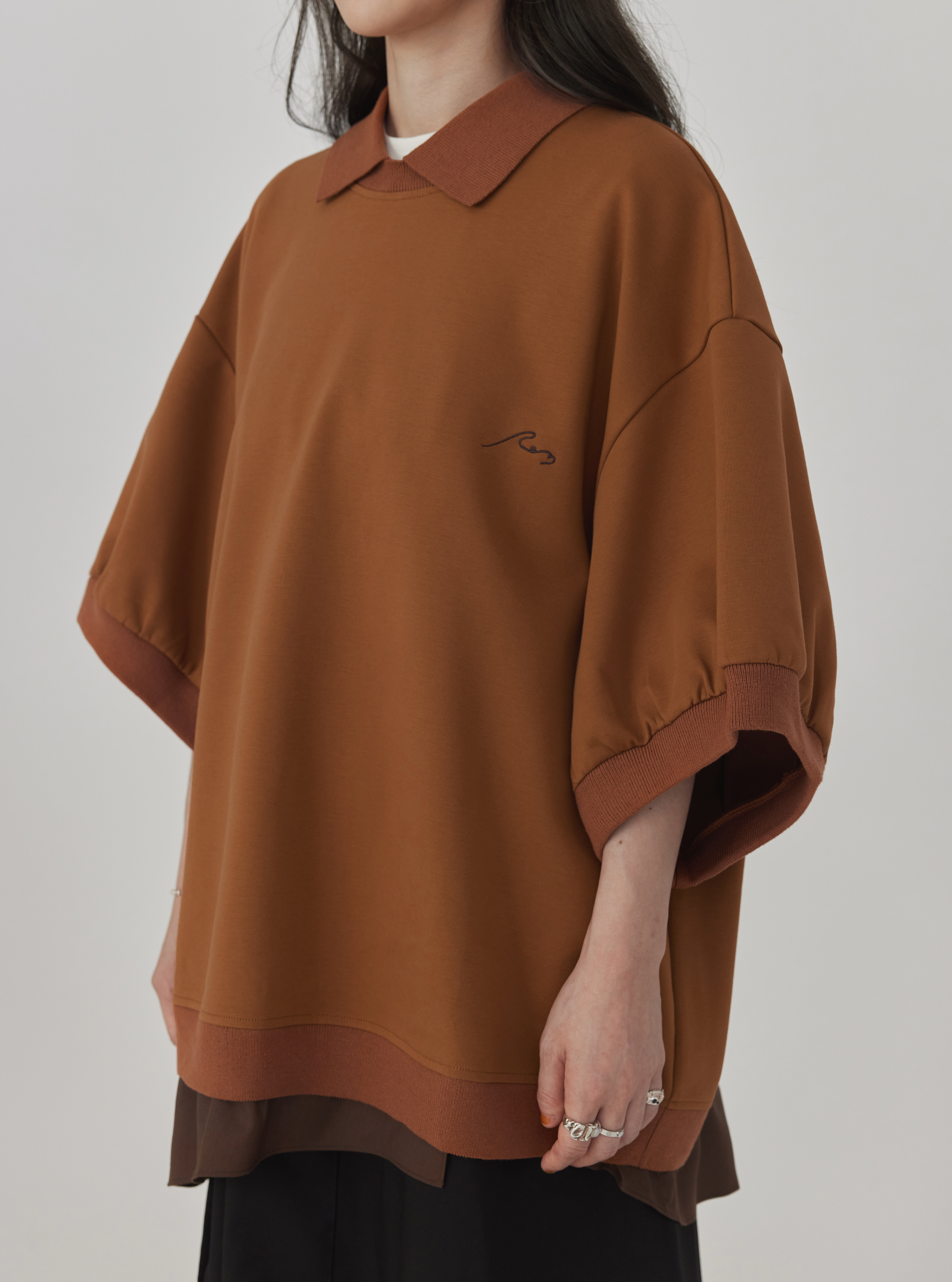 Contrast-collar Polo Sweater | Marmalade